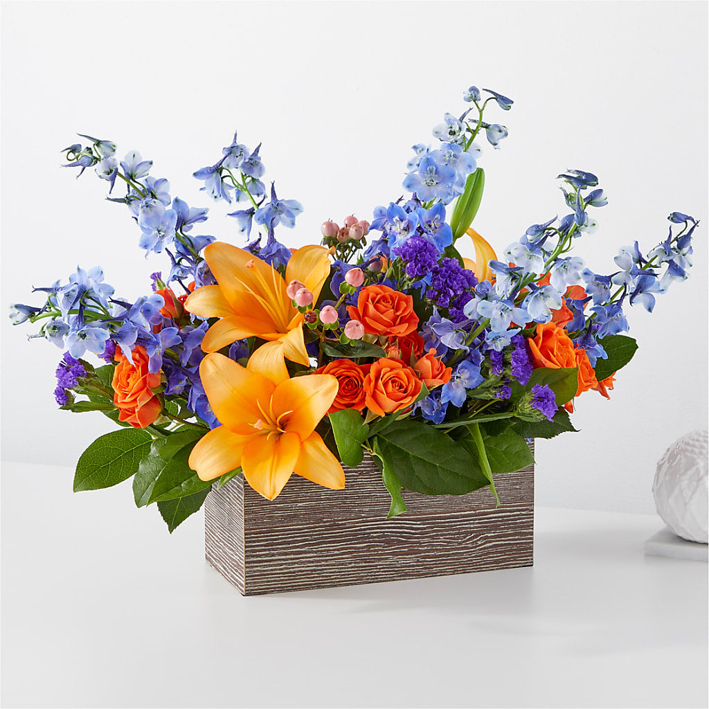 Radiant Citrus Box Bouquet – Le Fleur Llc, Pelham AL