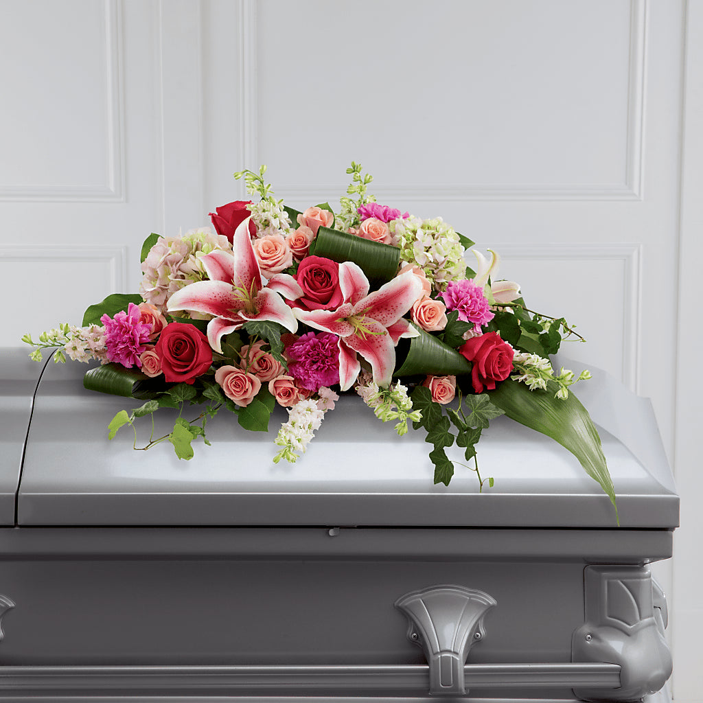 Splendid Grace Casket Spray – Le Fleur Llc, Pelham AL