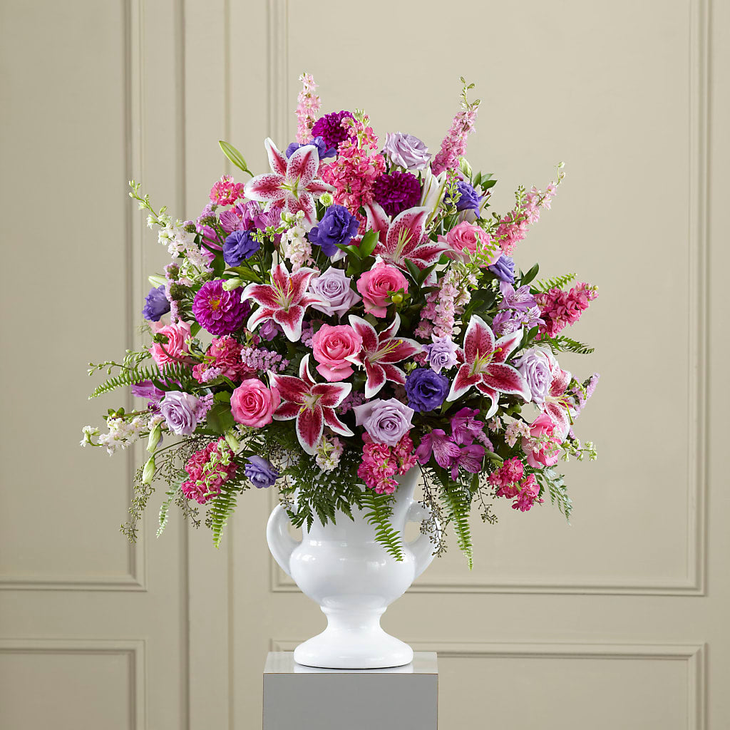 Peaceful Tribute Arrangement – Le Fleur Llc, Pelham AL