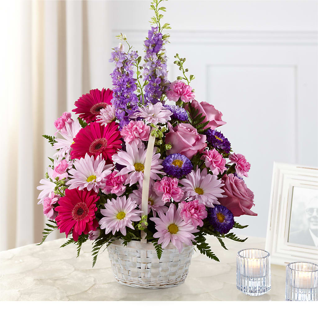 Pastel Peace Basket – Le Fleur Llc, Pelham AL