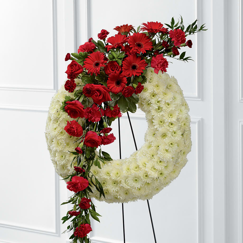 Graceful Tribute Wreath – Le Fleur Llc, Pelham AL