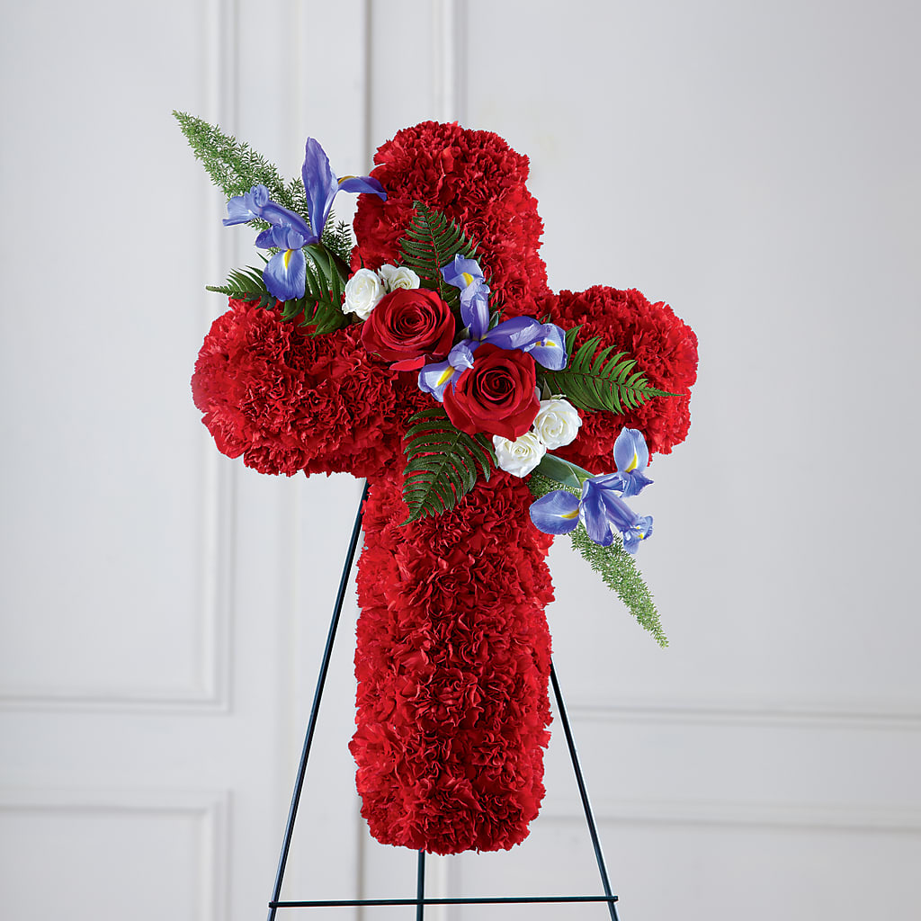 Faithful Hero Floral Cross – Le Fleur Llc, Pelham AL