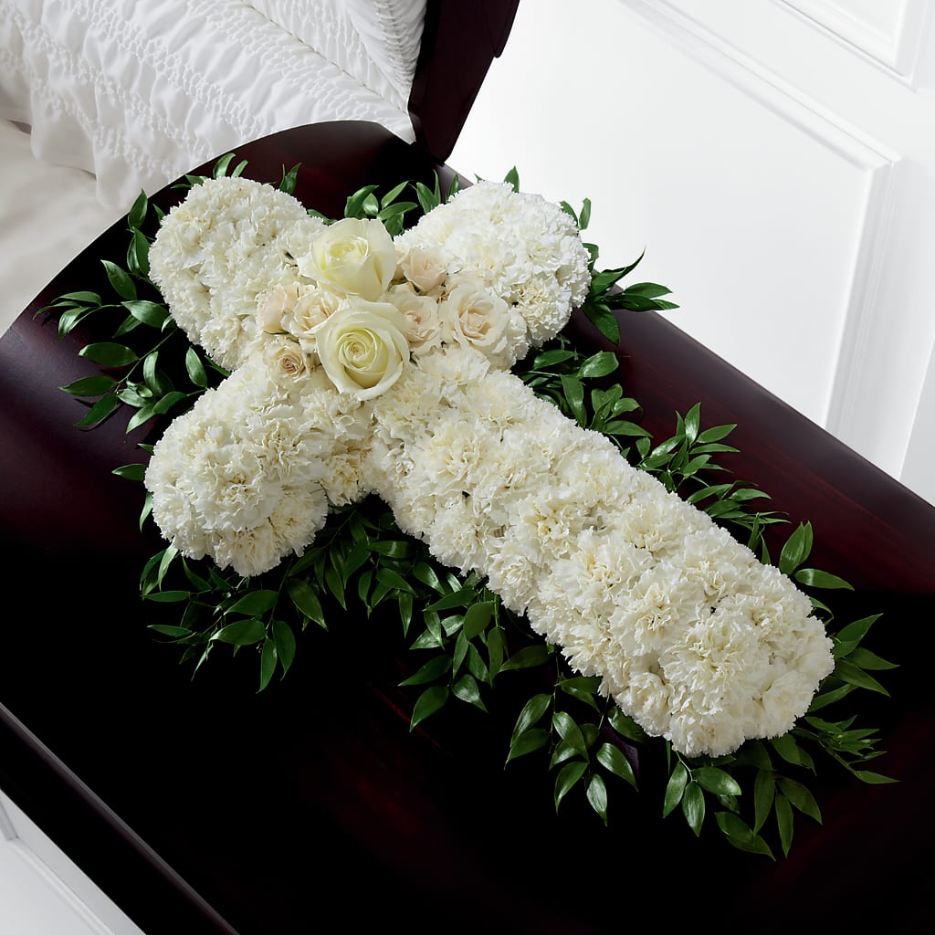 Peaceful Memories Casket Spray (Standard) – Le Fleur Llc, Pelham AL