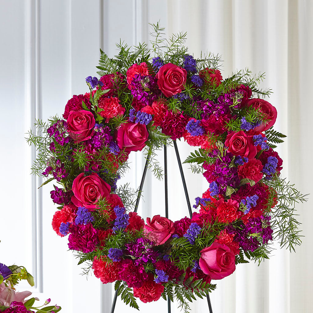 Calming Colors Wreath – Le Fleur Llc, Pelham AL