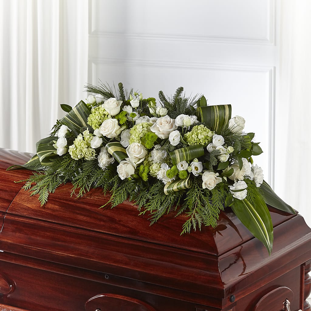 Hopeful Gesture Casket Spray – Le Fleur Llc, Pelham AL