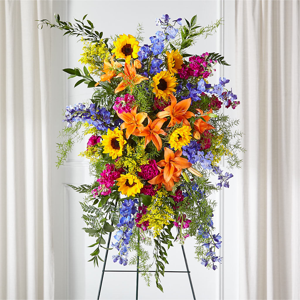 Sunlit Memories Standing Spray (Standard) – Le Fleur Llc, Pelham AL