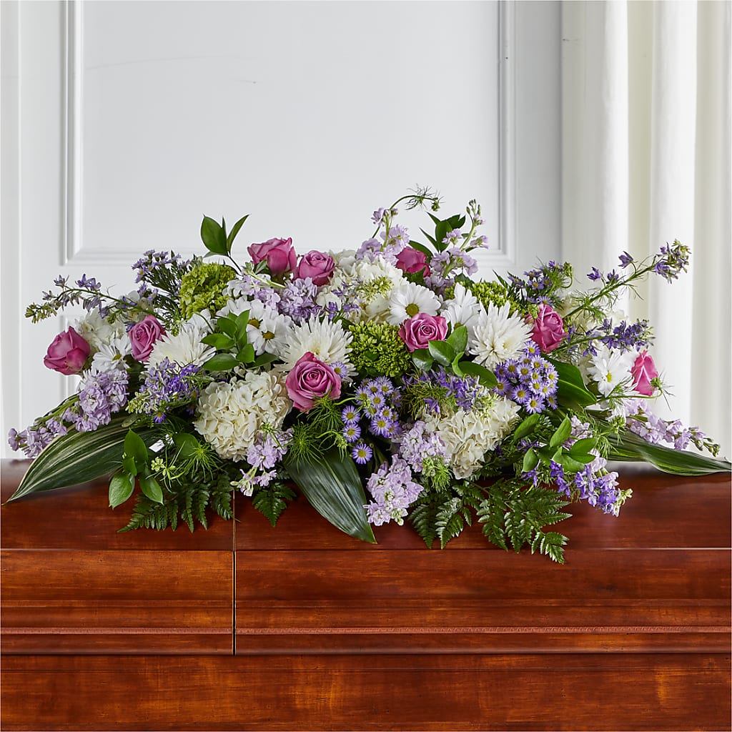 Meadows of Serenity Casket Spray – Le Fleur Llc, Pelham AL