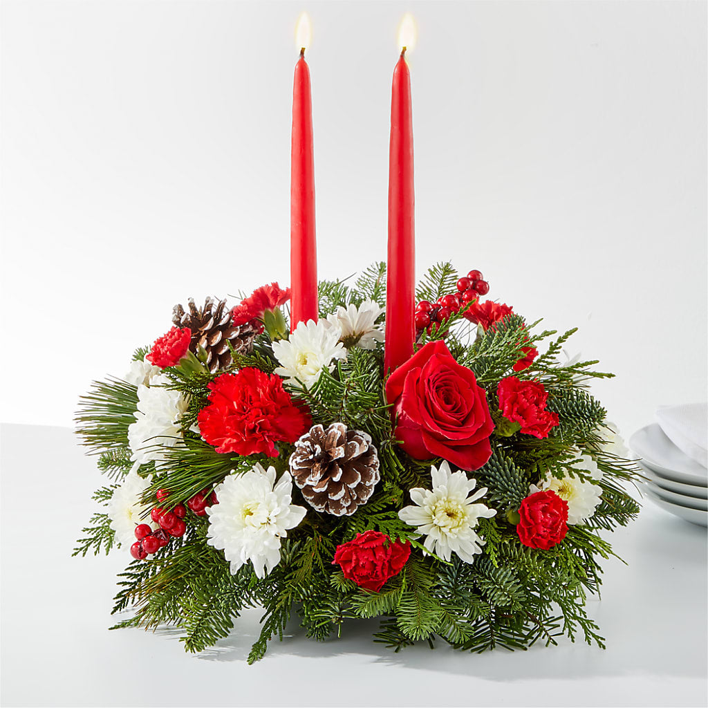 Holiday Soiree Centerpiece – Le Fleur Llc, Pelham AL