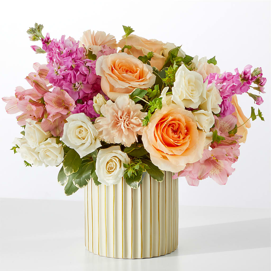 Paradise Bouquet with Ivory Vase – Le Fleur Llc, Pelham AL