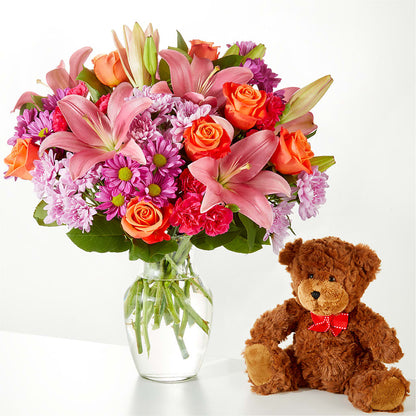 One and Only Bouquet and Bear Bundle –  Le Fleur Llc, Pelham AL
