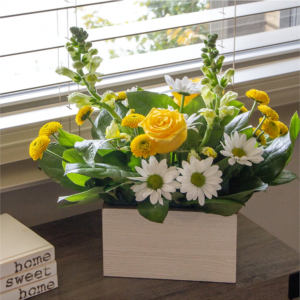 Sun Salutation Box Bouquet –  Le Fleur Llc, Pelham AL