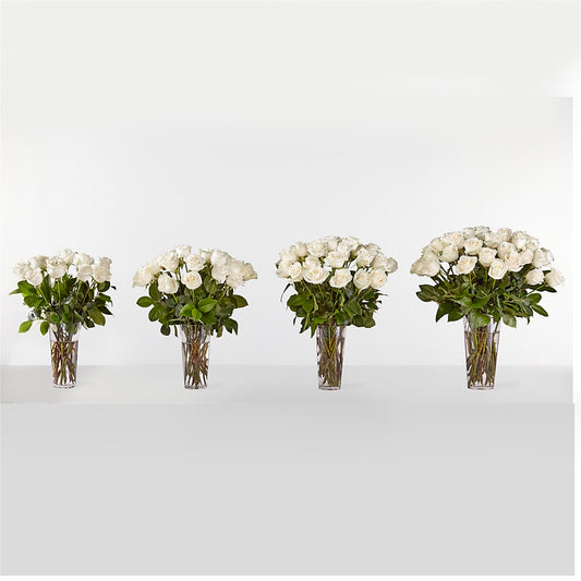 Long Stem White Rose Bouquet –  Le Fleur Llc, Pelham AL