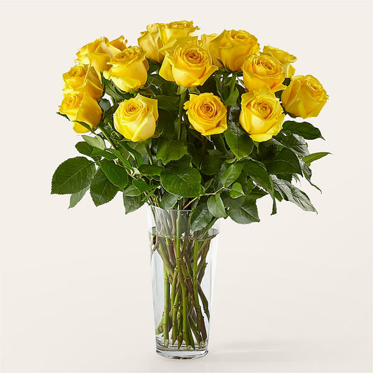 Long Stem Yellow Rose Bouquet –  Le Fleur Llc, Pelham AL
