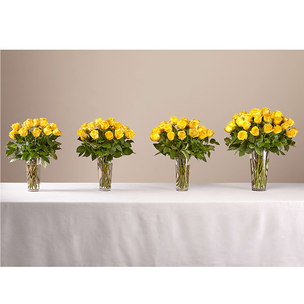 Long Stem Yellow Rose Bouquet –  Le Fleur Llc, Pelham AL