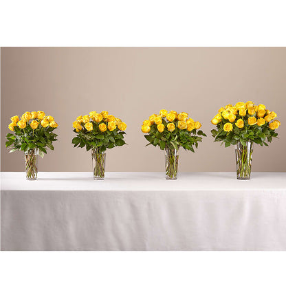 Long Stem Yellow Rose Bouquet –  Le Fleur Llc, Pelham AL