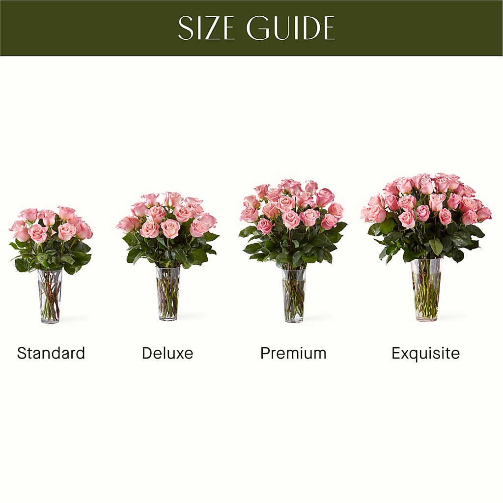 Long Stem Pink Rose Bouquet –  Le Fleur Llc, Pelham AL