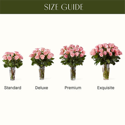 Long Stem Pink Rose Bouquet –  Le Fleur Llc, Pelham AL