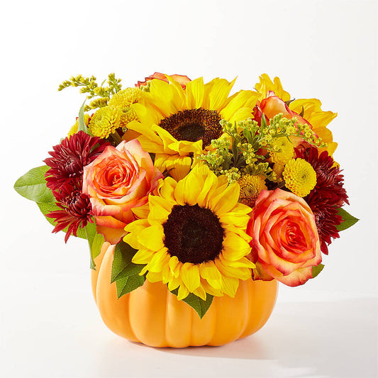 Golden Gourd Pumpkin Bouquet –  Le Fleur Llc, Pelham AL