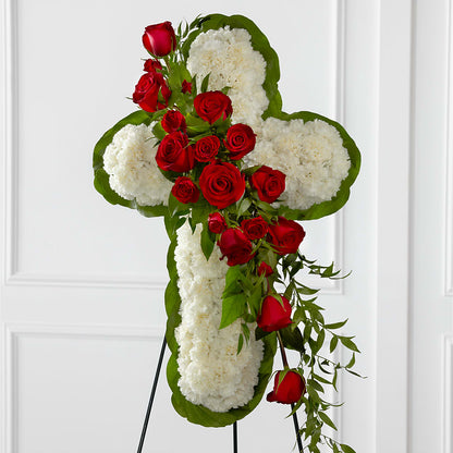 Floral Cross Easel –  Le Fleur Llc, Pelham AL
