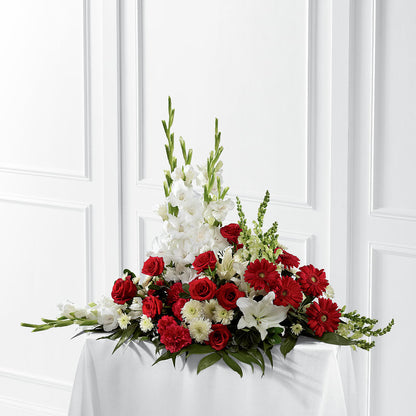 Crimson & White Arrangement –  Le Fleur Llc, Pelham AL
