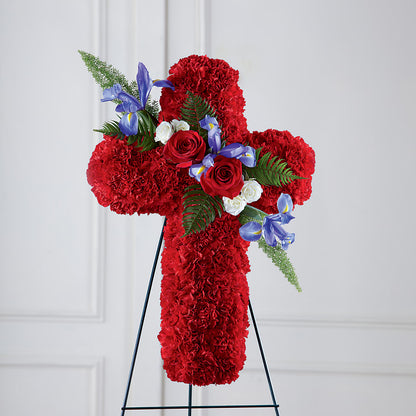 Faithful Hero Floral Cross –  Le Fleur Llc, Pelham AL