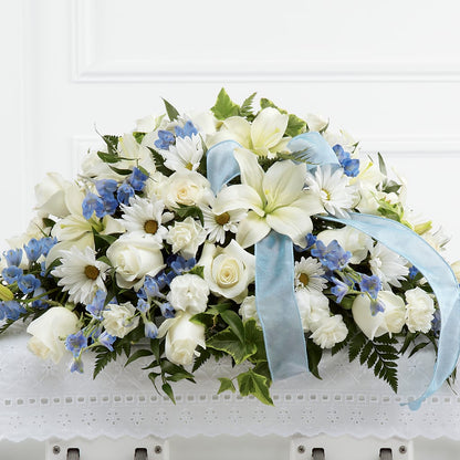 Tender Treasure Casket Spray –  Le Fleur Llc, Pelham AL