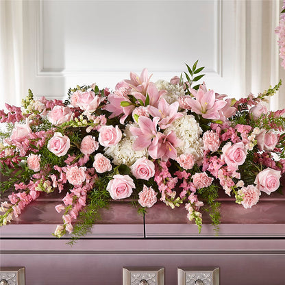 Life & Remembrance Casket Spray –  Le Fleur Llc, Pelham AL