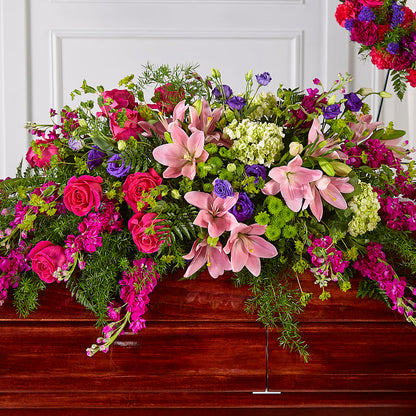Radiant Tribute Casket Spray –  Le Fleur Llc, Pelham AL