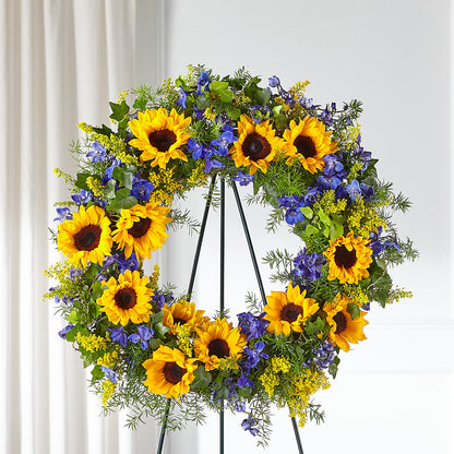 Bright Rays Wreath –  Le Fleur Llc, Pelham AL