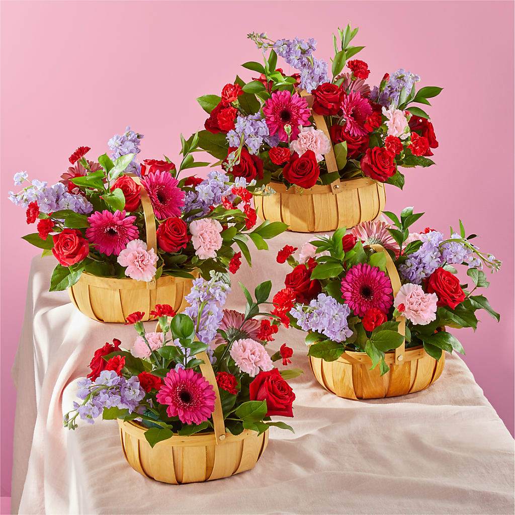 Pink Picnic Basket –  Le Fleur Llc, Pelham AL