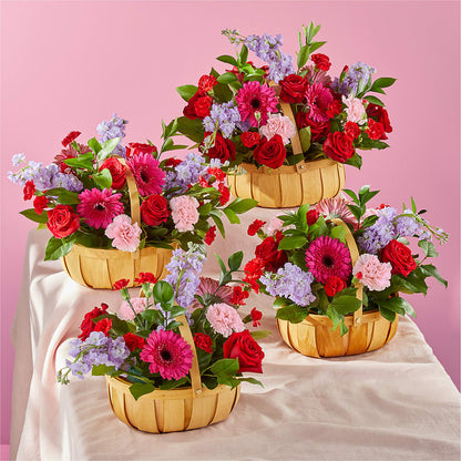 Pink Picnic Basket –  Le Fleur Llc, Pelham AL