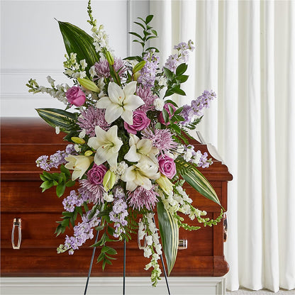 Grateful Hearts Standing Spray –  Le Fleur Llc, Pelham AL