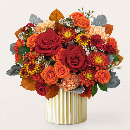 Merlot Bouquet with Ivory Vase –  Le Fleur Llc, Pelham AL