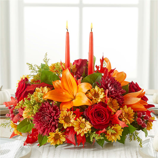 Autumn's Embrace Centerpiece –  Le Fleur Llc, Pelham AL